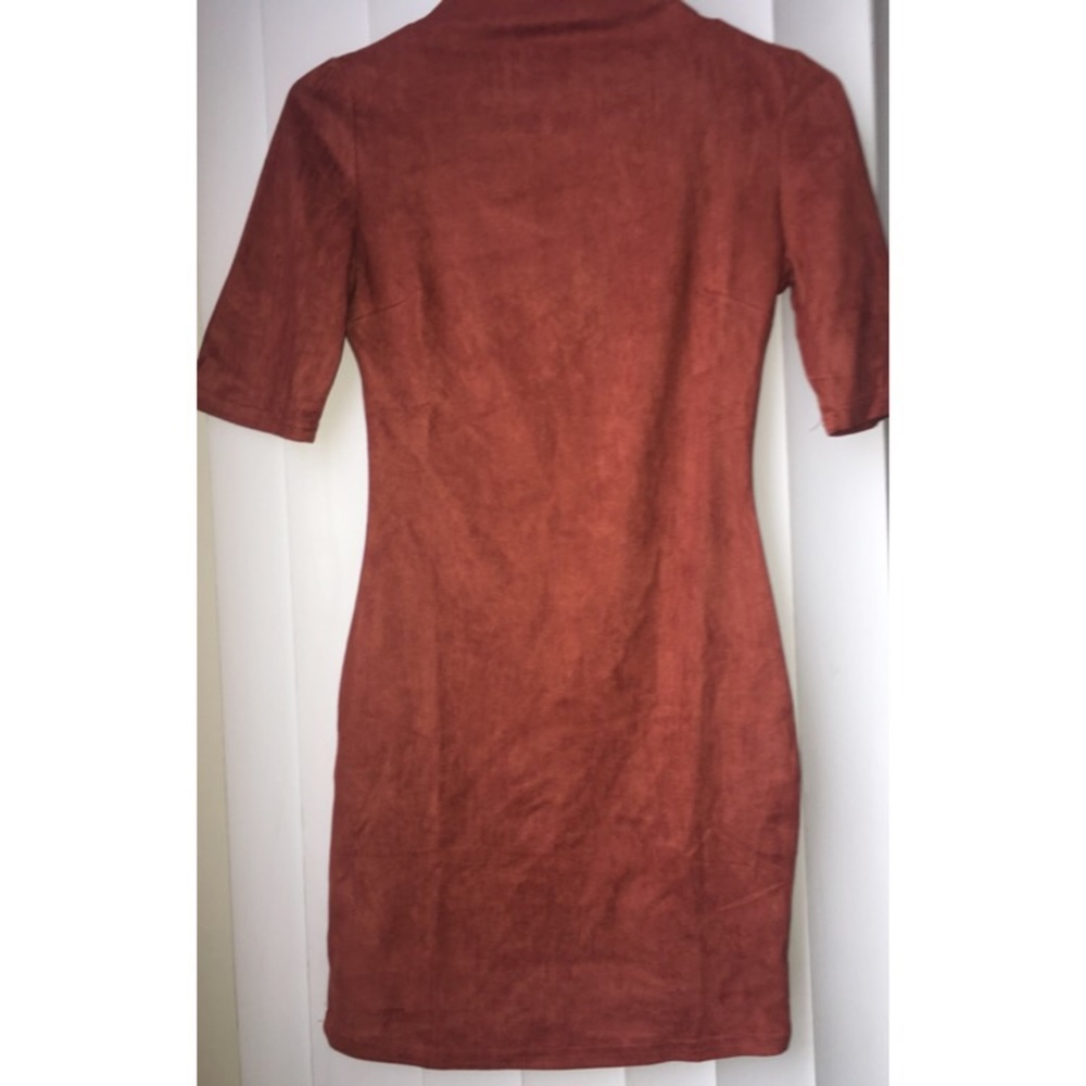 Mocked suade dress